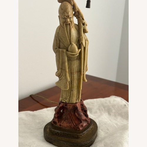 Used Asian Statue Table Lamp for sale on AptDeco