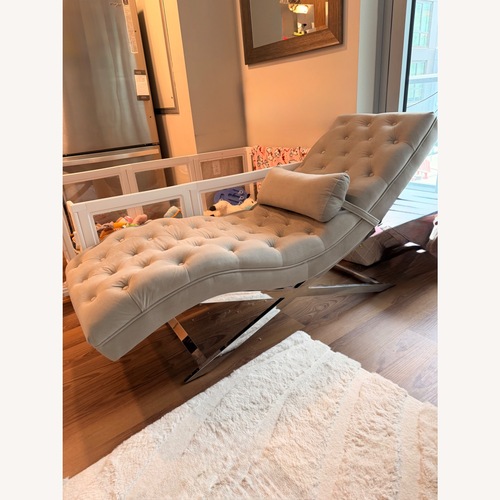 Used Velvet Chaise Lounge  for sale on AptDeco