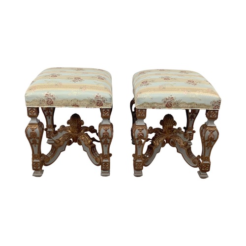 Used Vintage French-Inspired Gilt Stools for sale on AptDeco