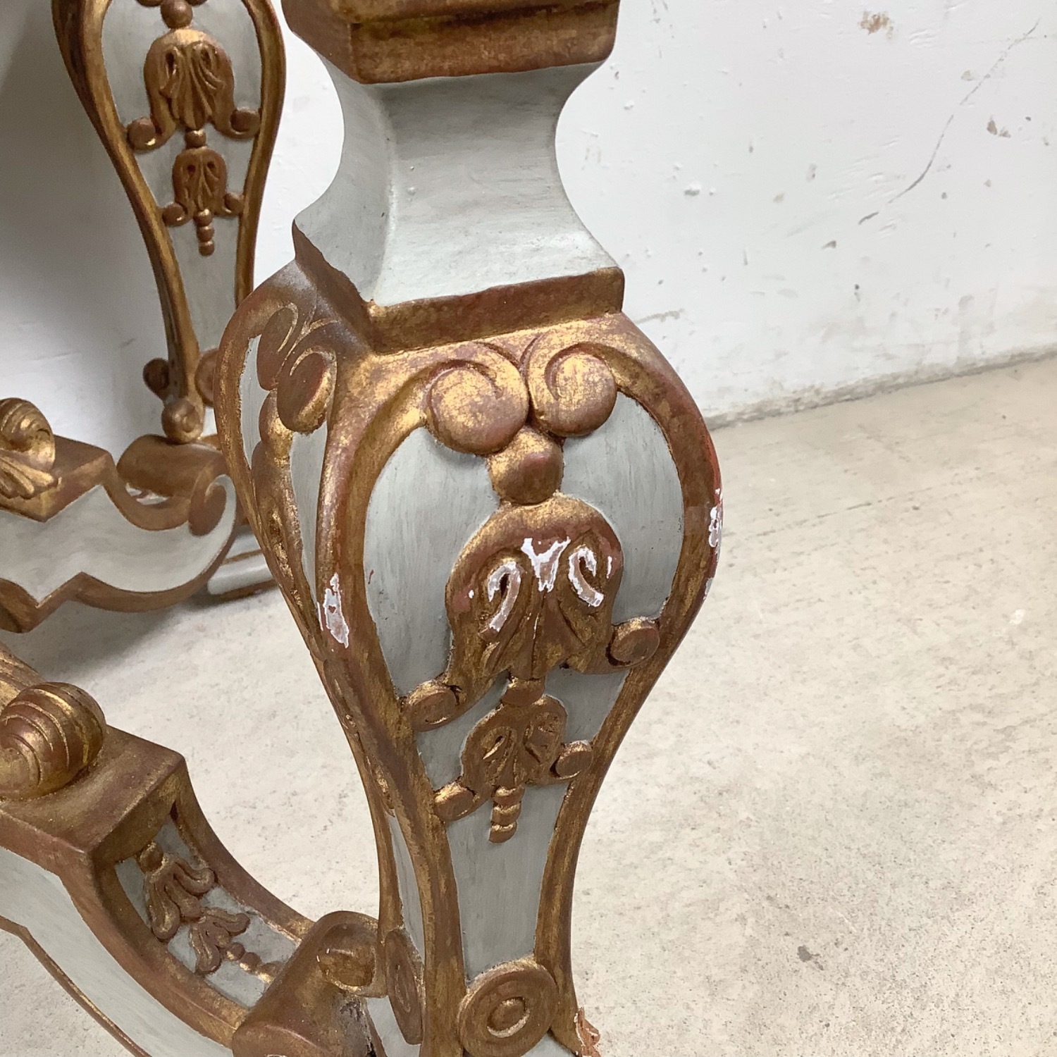 Vintage French-Inspired Gilt Stools - image-8