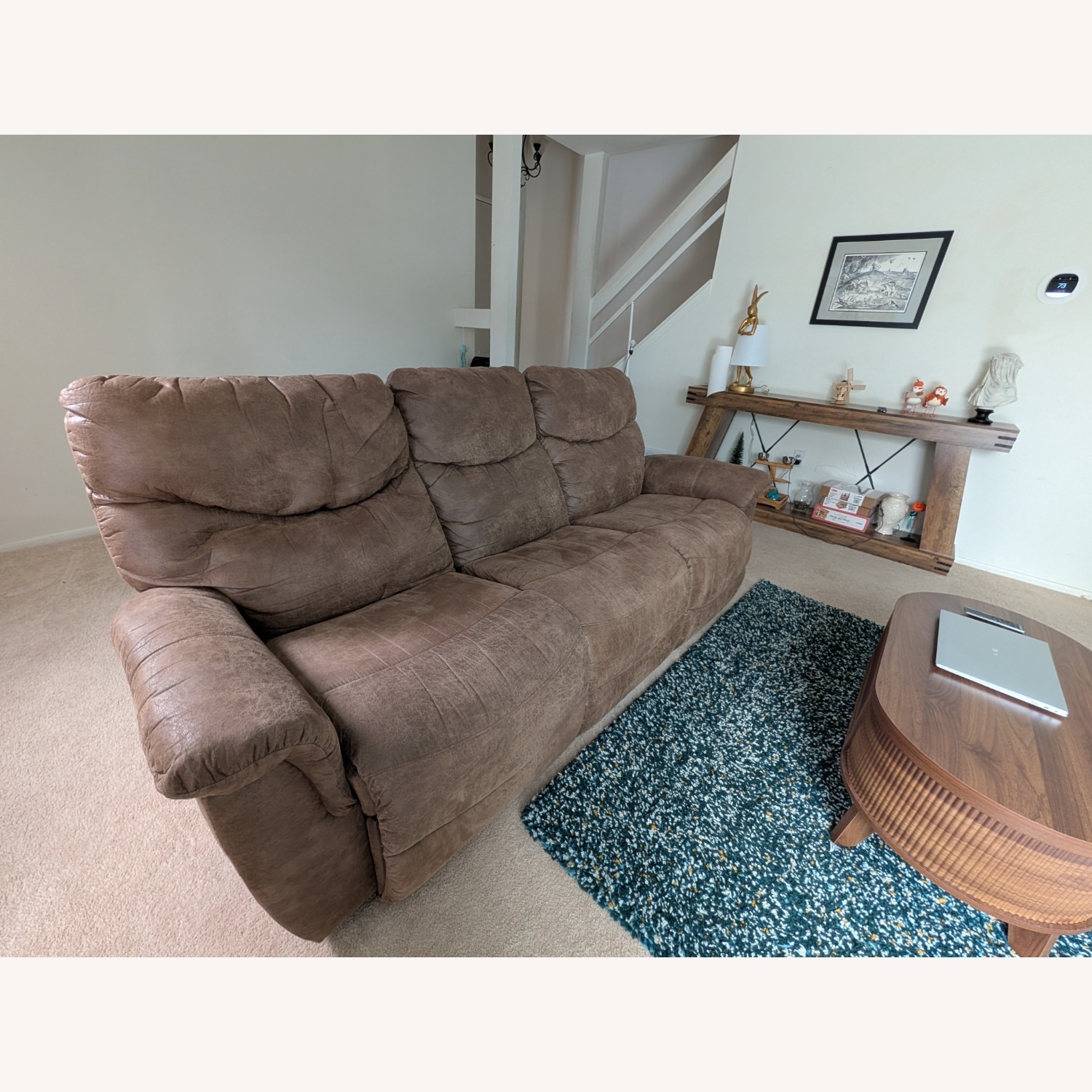 La-Z-Boy Dark Brown James 3+ Seater Sofa - image-3