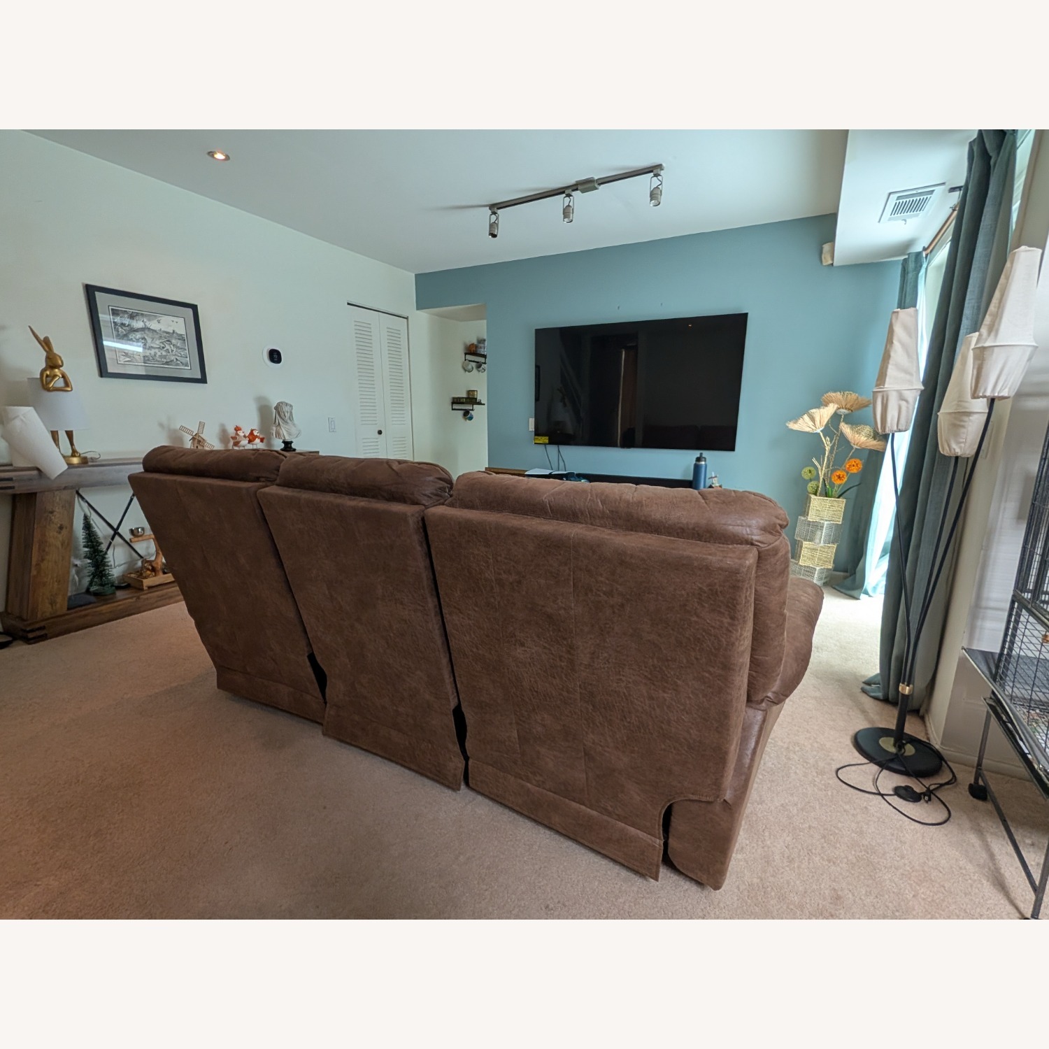 La-Z-Boy Dark Brown James 3+ Seater Sofa - image-4