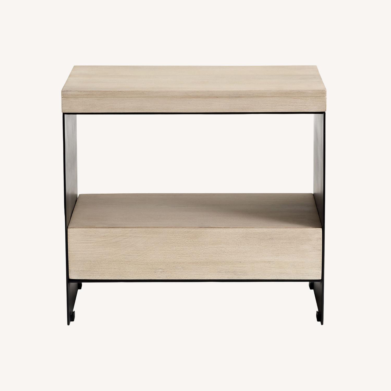 Pottery Barn Cayman 24" Wood & Metal Nightstand - image-0