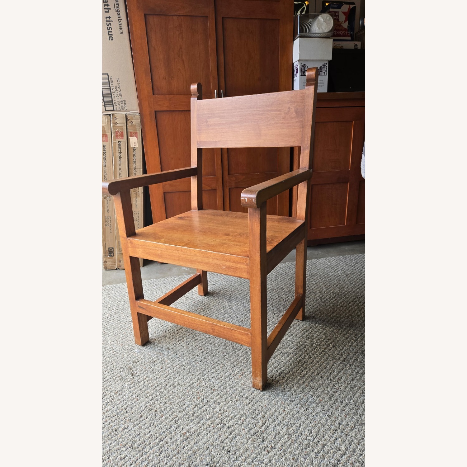 TARACEA Natural Wood Armchair - image-5