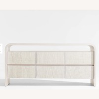 Crate & Barrel Rica Grasscloth 6-Drawer Dresser