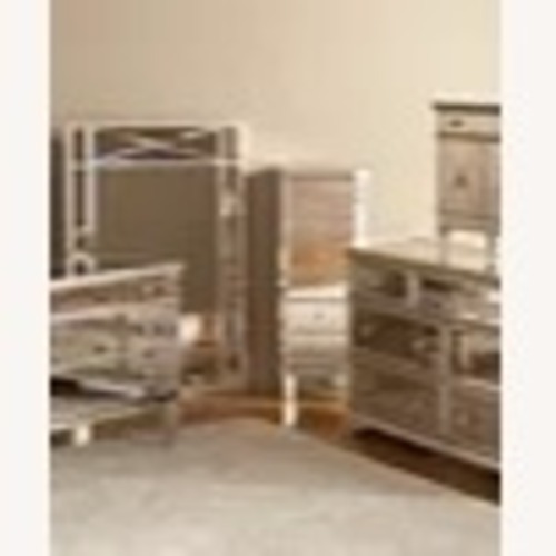 Used Macy's Marais Silver Mirrored Glass Nightstands for sale on AptDeco