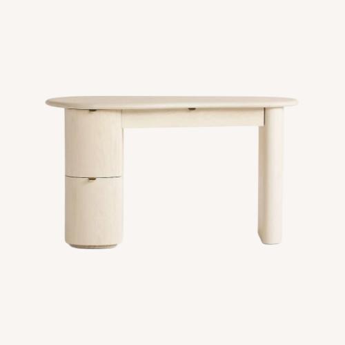 Used Anthropologie Evelyn Natural Wood Desk for sale on AptDeco