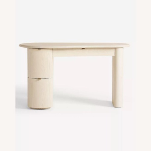 Used Anthropologie Evelyn Natural Wood Desk for sale on AptDeco