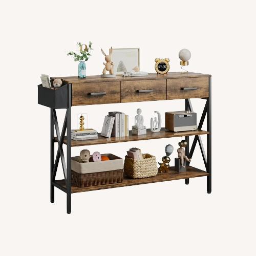 Used Aiho 47 "L Console Table with Drawers for sale on AptDeco