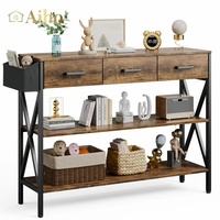 Aiho 47 "L Console Table with Drawers