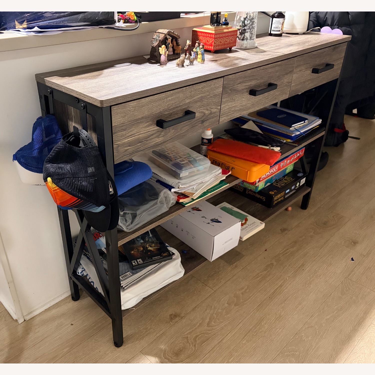 Aiho 47 "L Console Table with Drawers - image-2