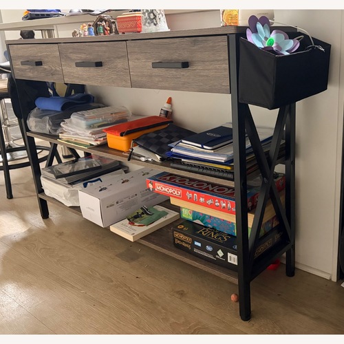 Used Aiho 47 "L Console Table with Drawers for sale on AptDeco