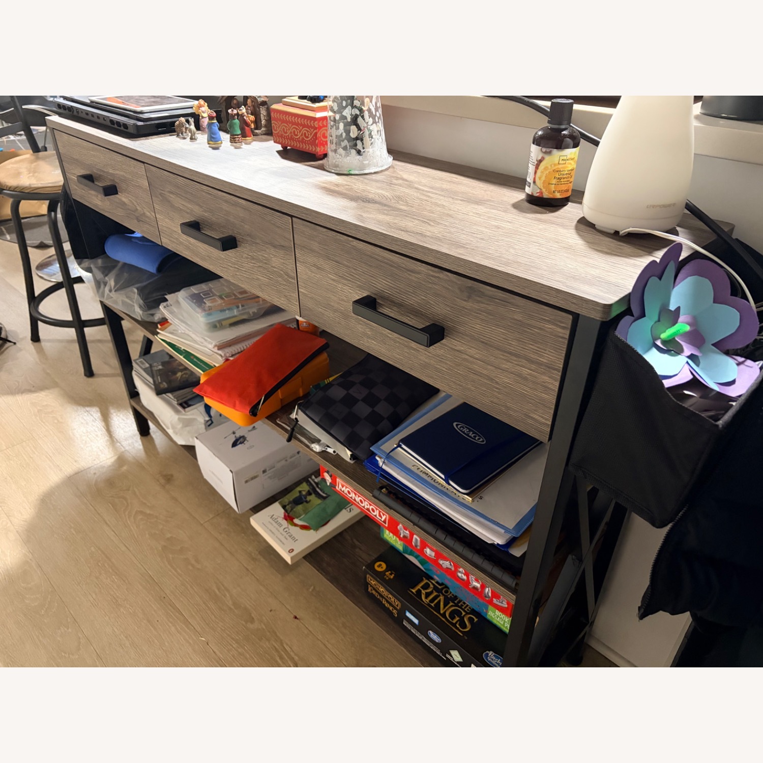 Aiho 47 "L Console Table with Drawers - image-4