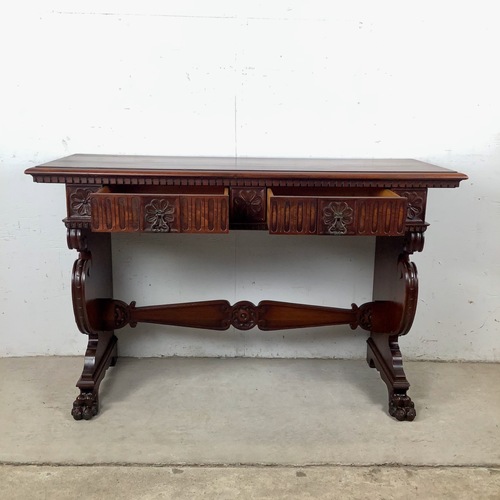Used Antique Neoclassical Revival Console Table or Desk for sale on AptDeco