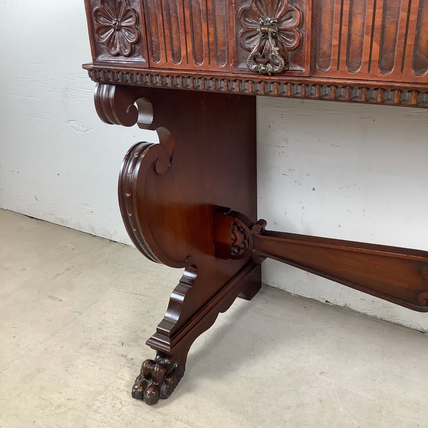 Antique Neoclassical Revival Console Table or Desk - image-15