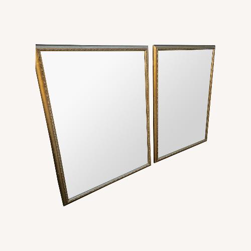 Used Friedman Mirrors Gold Wood Wall Mirror for sale on AptDeco