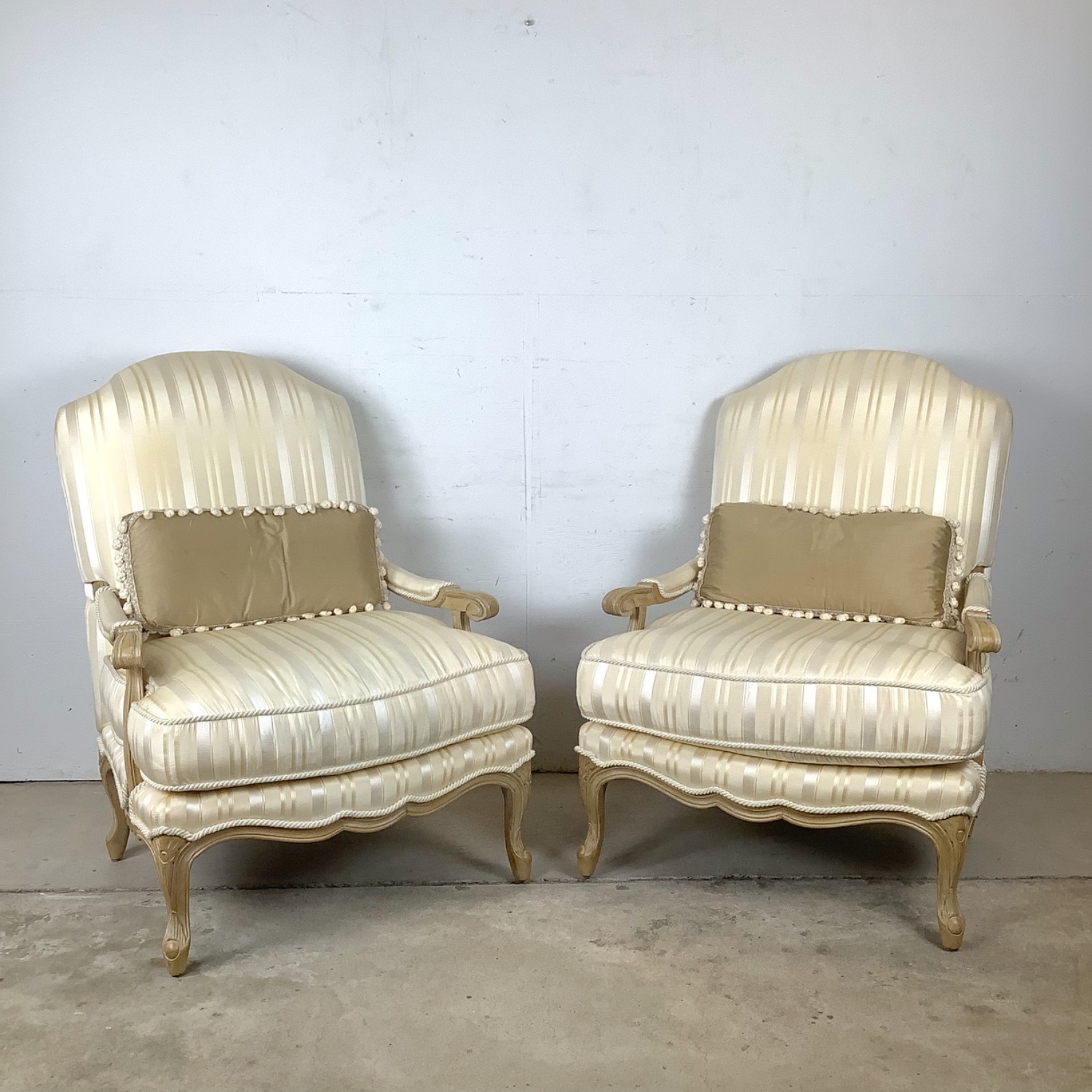 Pair of Louis XV–Style Bergère Lounge Chairs - image-15