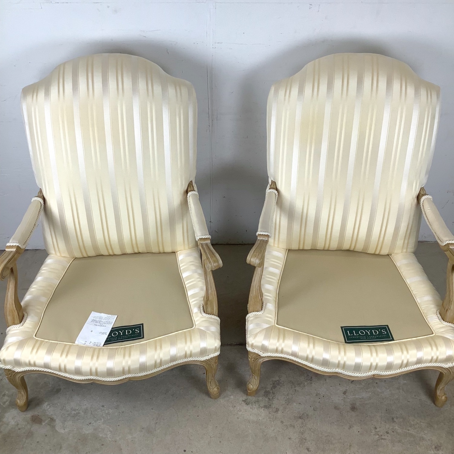 Pair of Louis XV–Style Bergère Lounge Chairs - image-13
