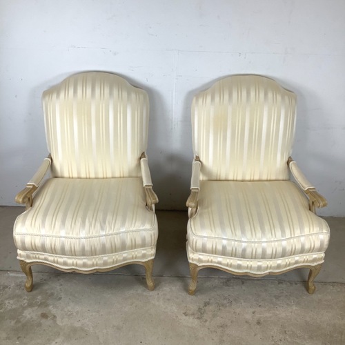 Used Pair of Louis XV–Style Bergère Lounge Chairs for sale on AptDeco