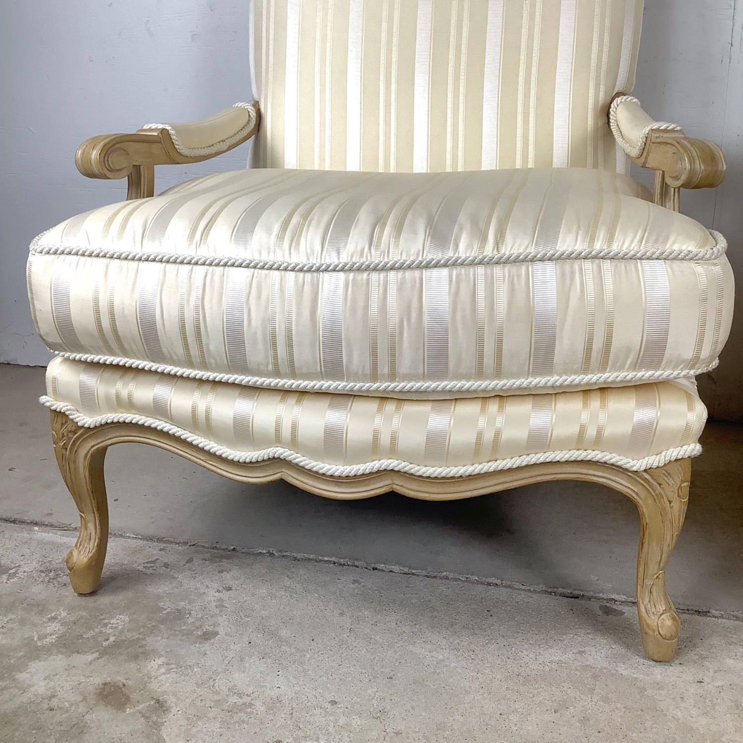 Pair of Louis XV–Style Bergère Lounge Chairs - image-6