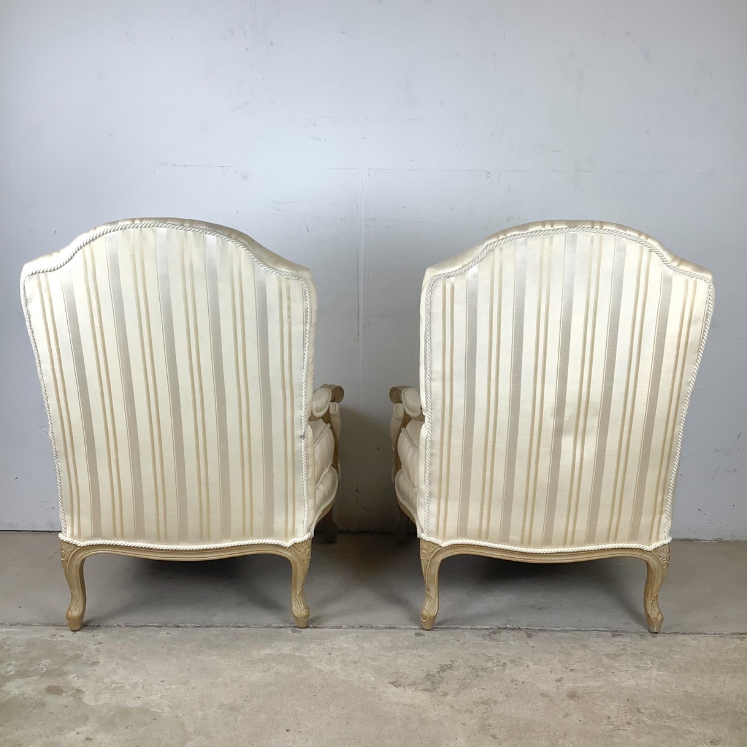 Pair of Louis XV–Style Bergère Lounge Chairs - image-11