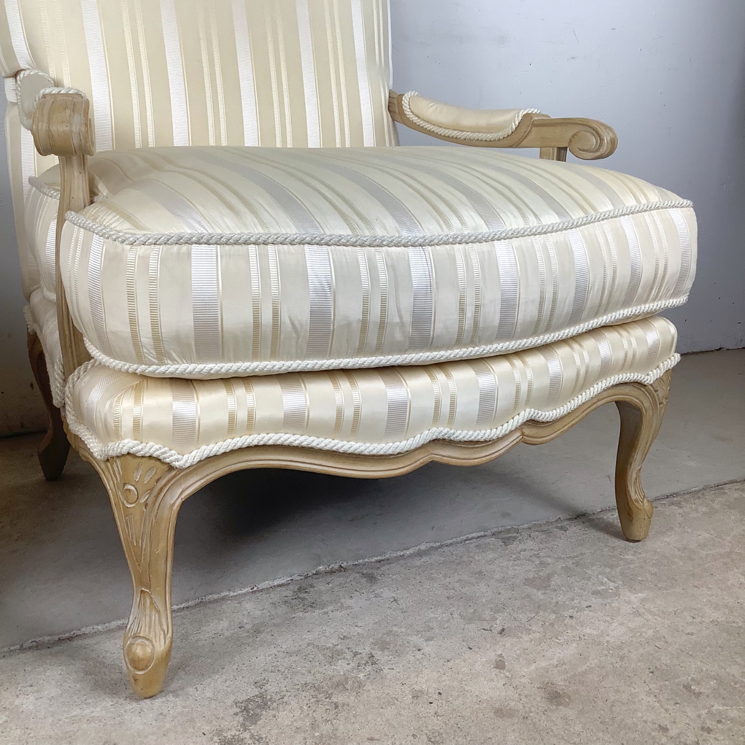 Pair of Louis XV–Style Bergère Lounge Chairs - image-8