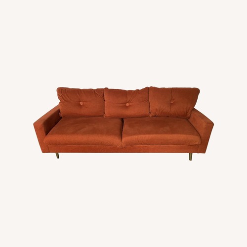 Used Inside Weather Orange 3+ Seater Milo Sofa for sale on AptDeco