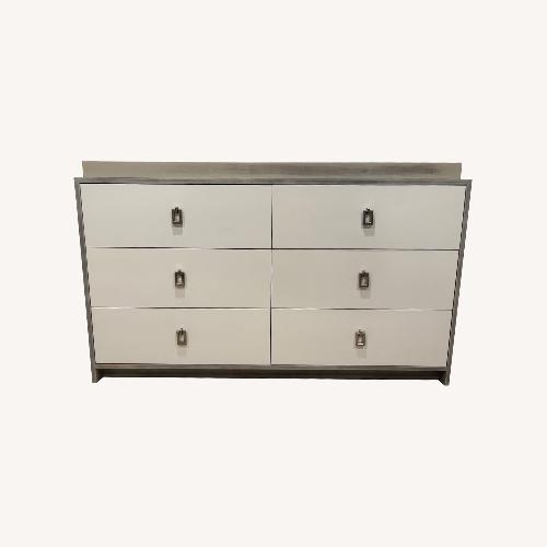 Used DucDuc Cabana Doublewide White Wood Dresser for sale on AptDeco