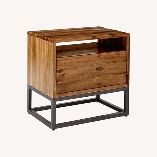 Used West Elm Dark Brown Wood Side Tables for sale on AptDeco