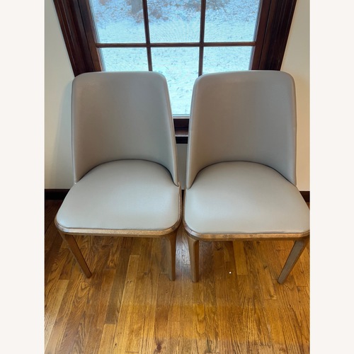 Used Taupe Upholstered Dining Chairs  for sale on AptDeco