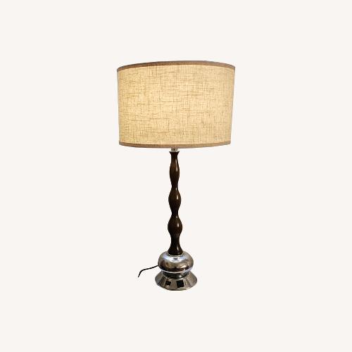 Used MDC Dark Brown Wood Table Lamp for sale on AptDeco