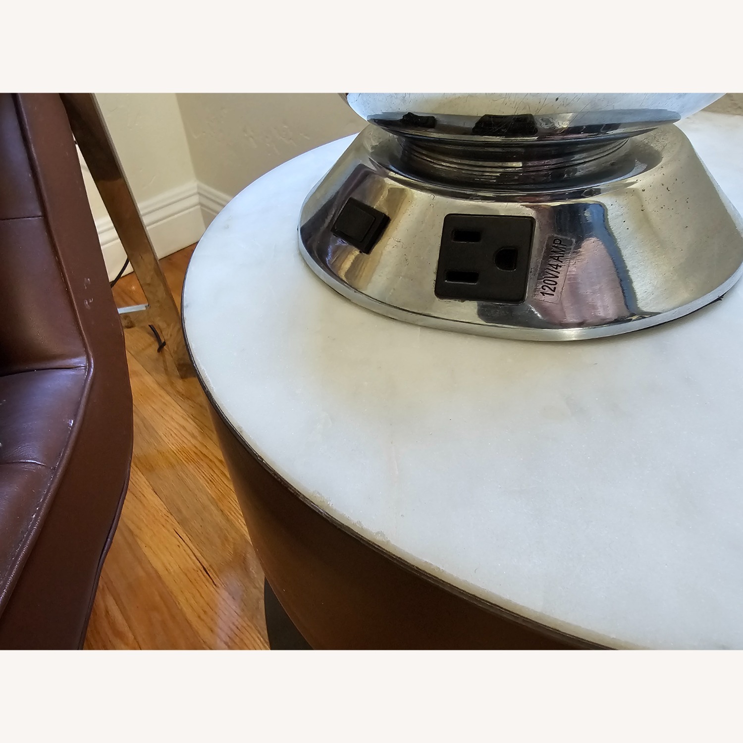 MDC Dark Brown Wood Table Lamp - image-3