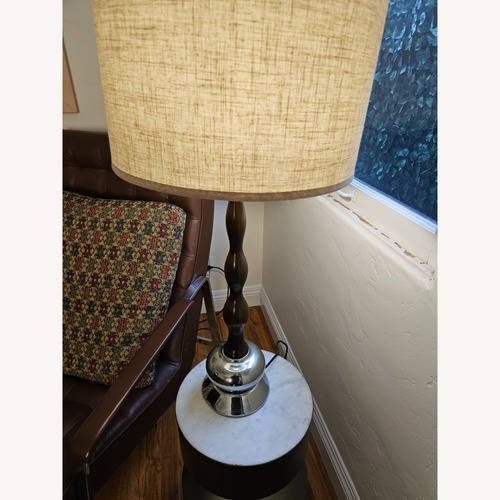 Used MDC Dark Brown Wood Table Lamp for sale on AptDeco