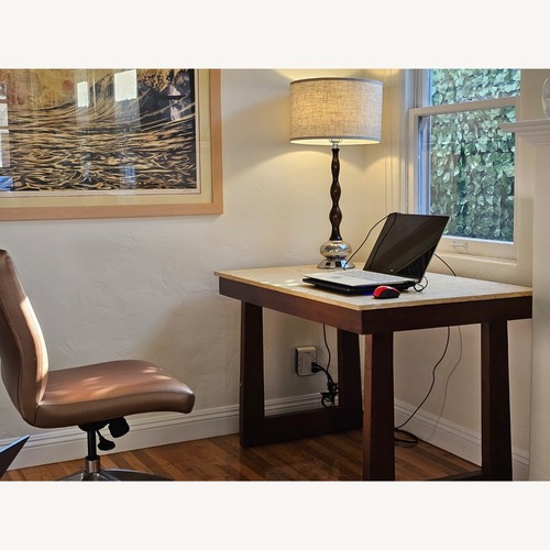 Used MDC Dark Brown Wood Table Lamp for sale on AptDeco