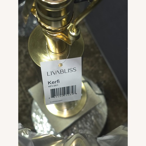 Used Surya Gold Metal Table Lamp for sale on AptDeco