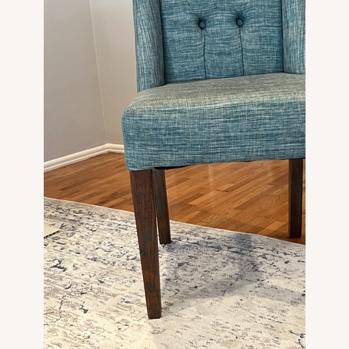 Used Light Gray and White Distressed Rug for sale on AptDeco