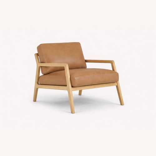 Used Article Denman Natural Leather Armchair for sale on AptDeco