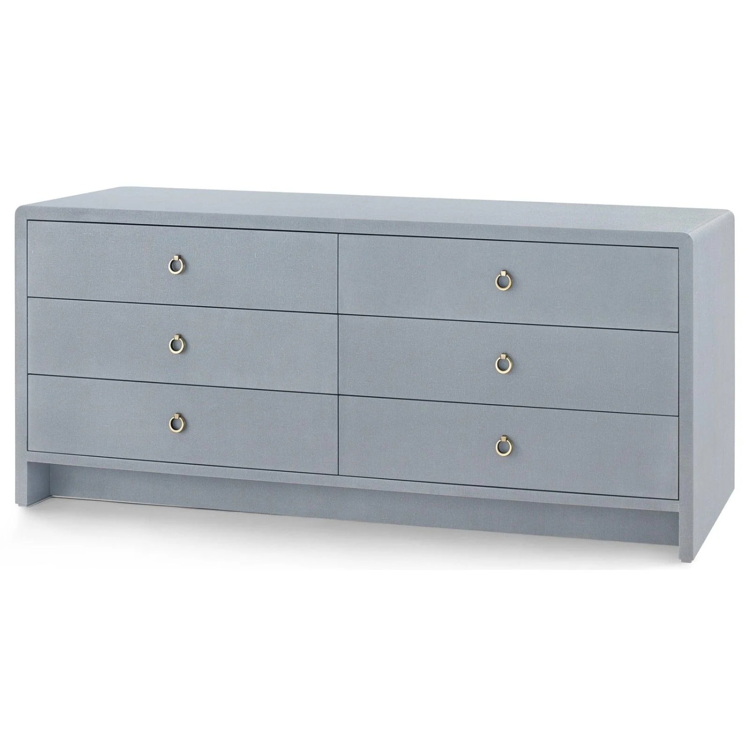 Bryant Linen 6-Drawer Winter Gray Dresser - image-0