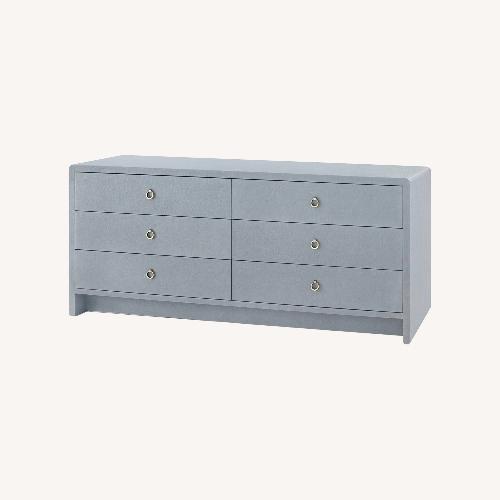 Used Bryant Linen 6-Drawer Winter Gray Dresser for sale on AptDeco