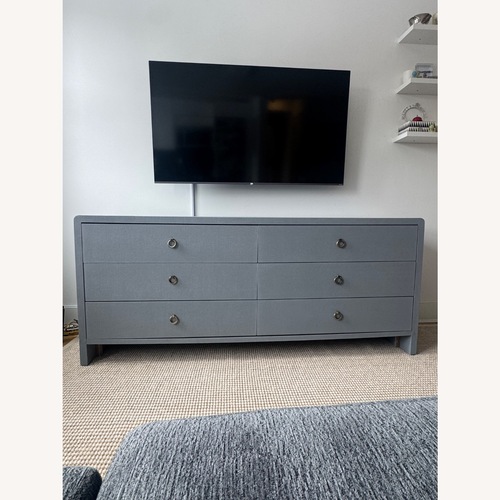 Used Bryant Linen 6-Drawer Winter Gray Dresser for sale on AptDeco