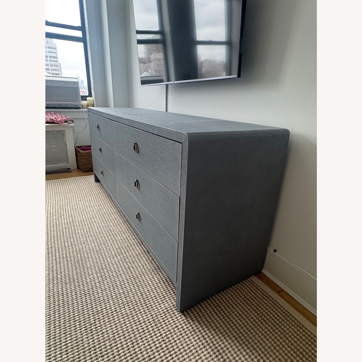 Bryant Linen 6-Drawer Winter Gray Dresser - image-2