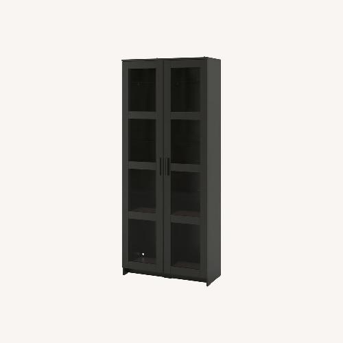 Used IKEA Black Wood Bookcase for sale on AptDeco