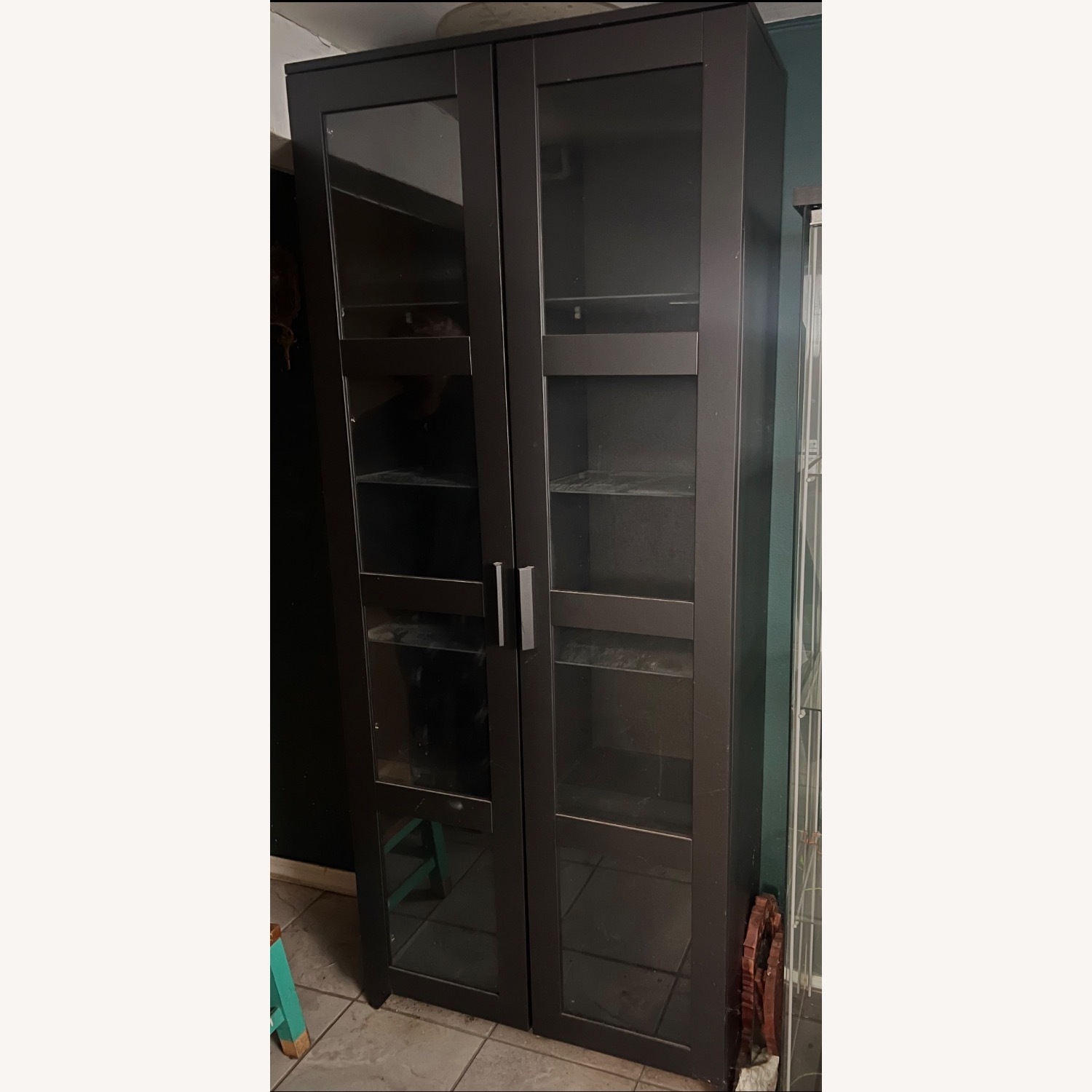 IKEA Black Wood Bookcase - image-2