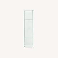 IKEA White Glass Wall Unit