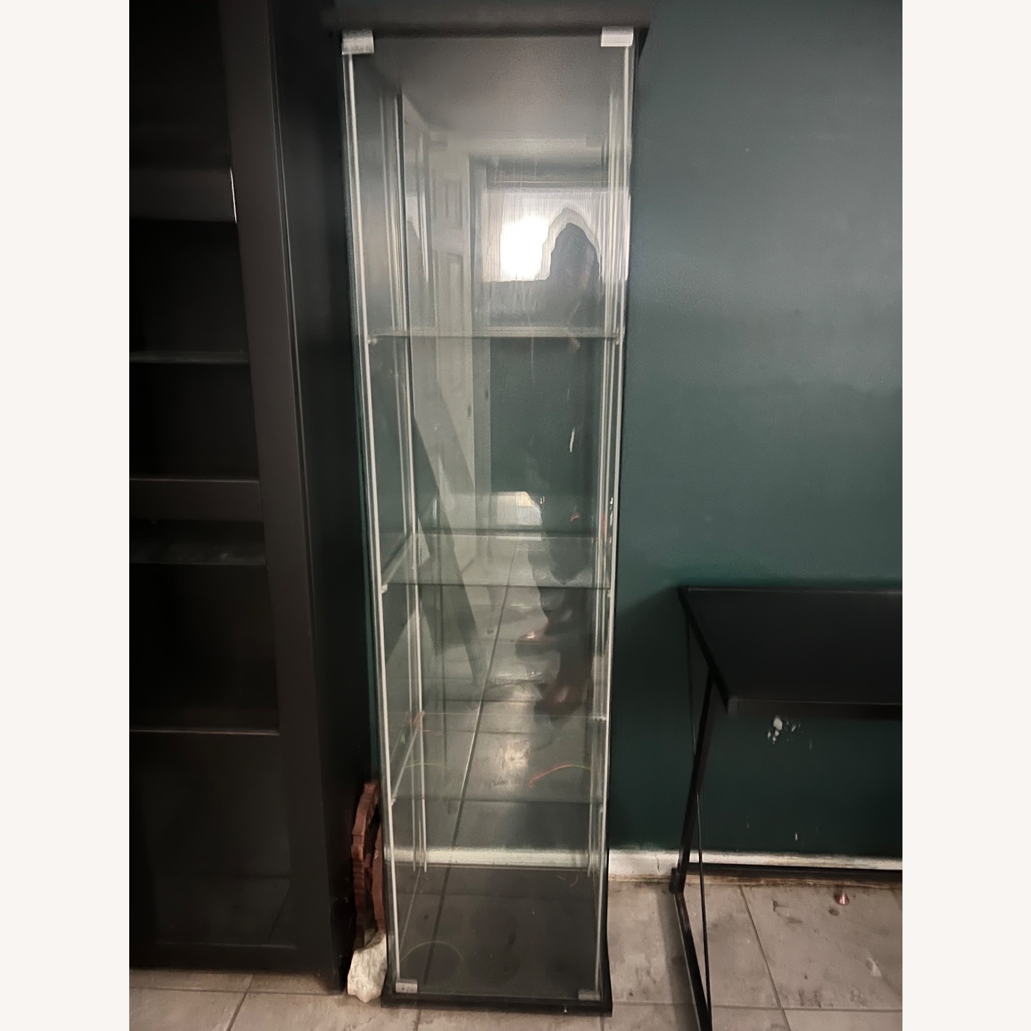 IKEA White Glass Wall Unit - image-4