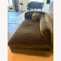 Philippe Malouin SCP Green Velvet Chaise Left Arm