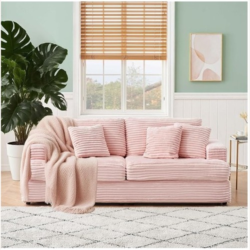 Used Wayfair Modern Cloud Couch 3-Seater Soft Corduroy Sofa for sale on AptDeco