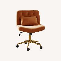 Wayfair Orange Velvet Office Chair