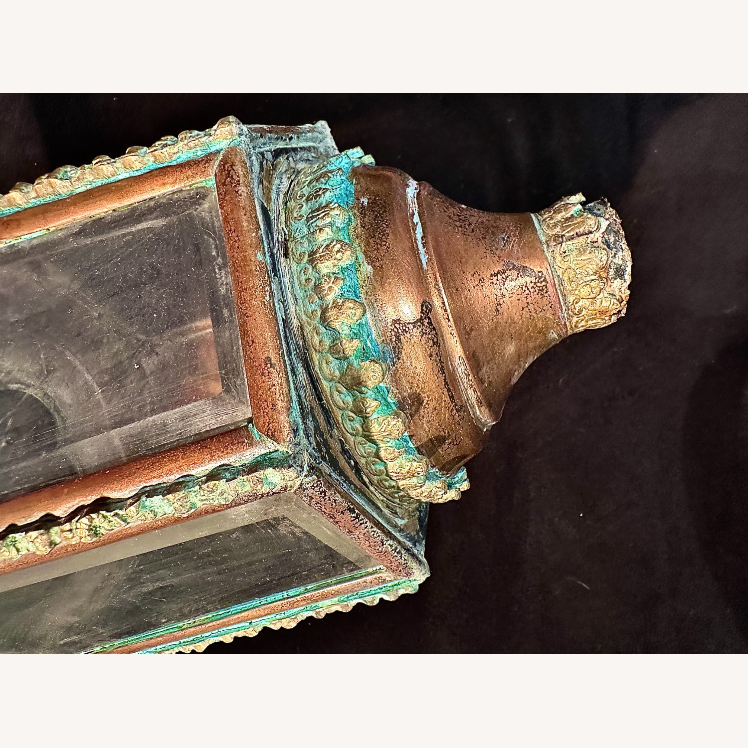 Pair Antique Americana Eagle Copper Lanterns - image-8