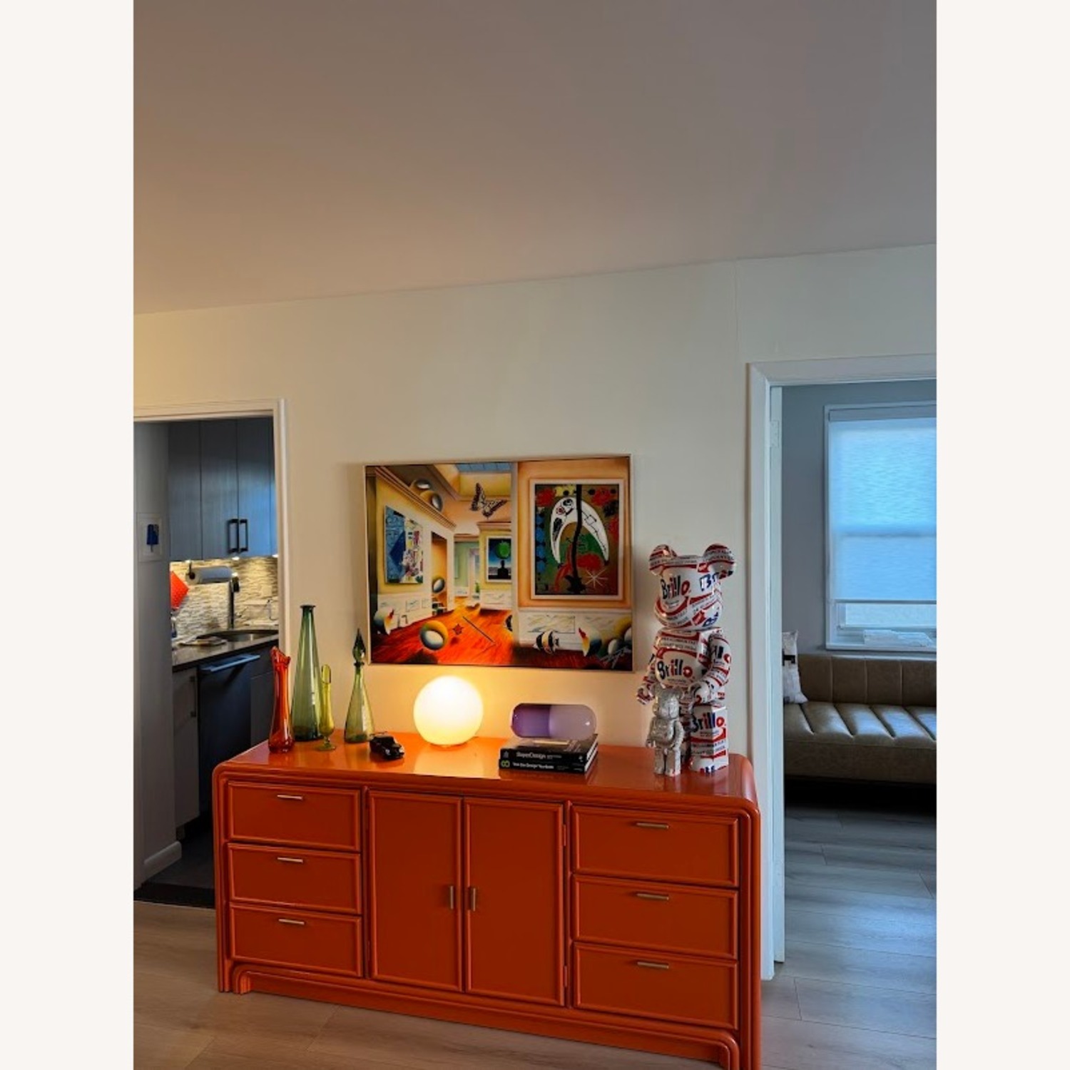 Vintage/Antique Orange Wood Sideboard - image-4